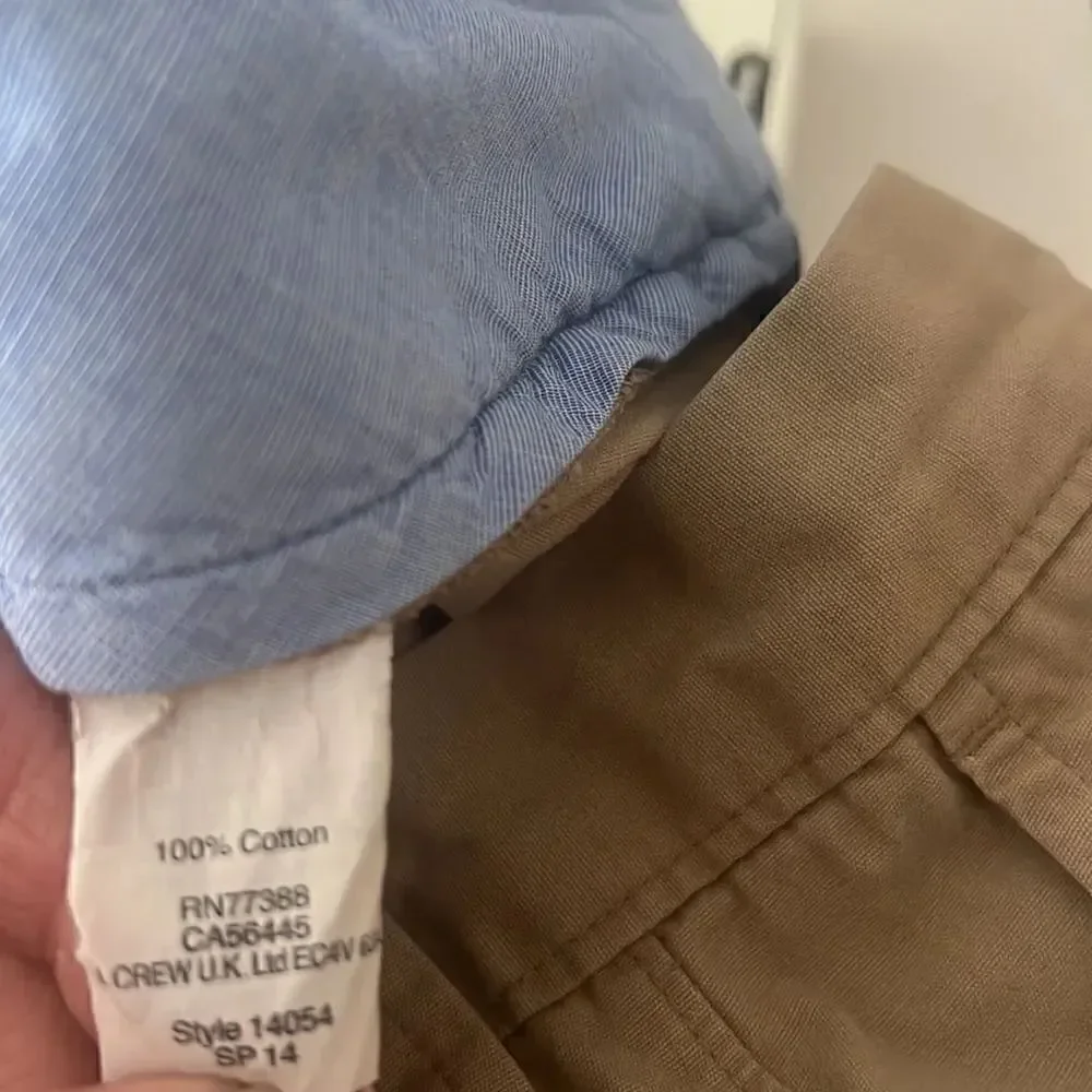 J. Crew Men’s 33 khaki tan flat front preppy shorts
